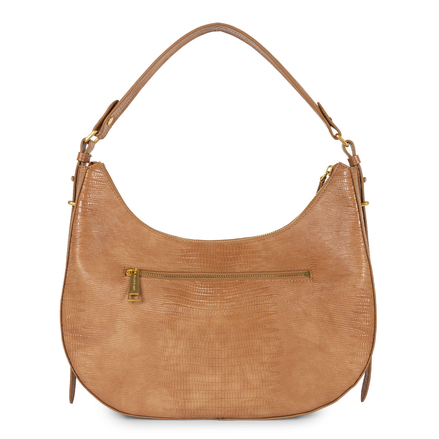 grand sac hobo - exotic lézard & croco cn #couleur_camel-lzard