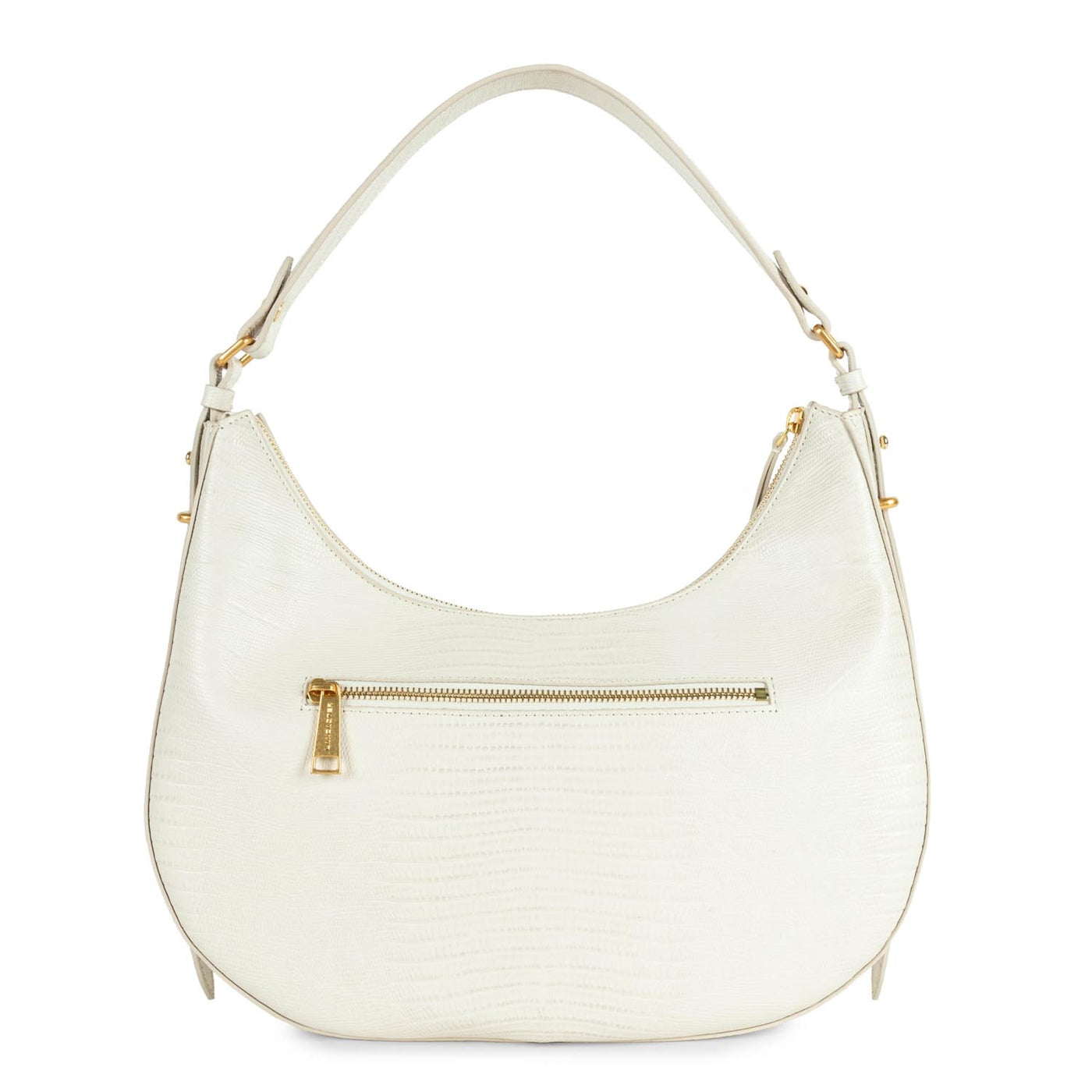 grand sac hobo - exotic lézard & croco cn #couleur_ecru-lzard