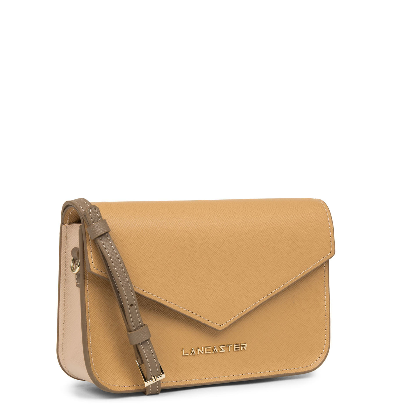 petit sac trotteur - saffiano signature #couleur_naturel-poudre-vison