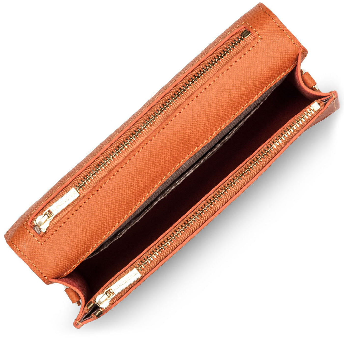 petit sac trotteur - saffiano signature #couleur_orange