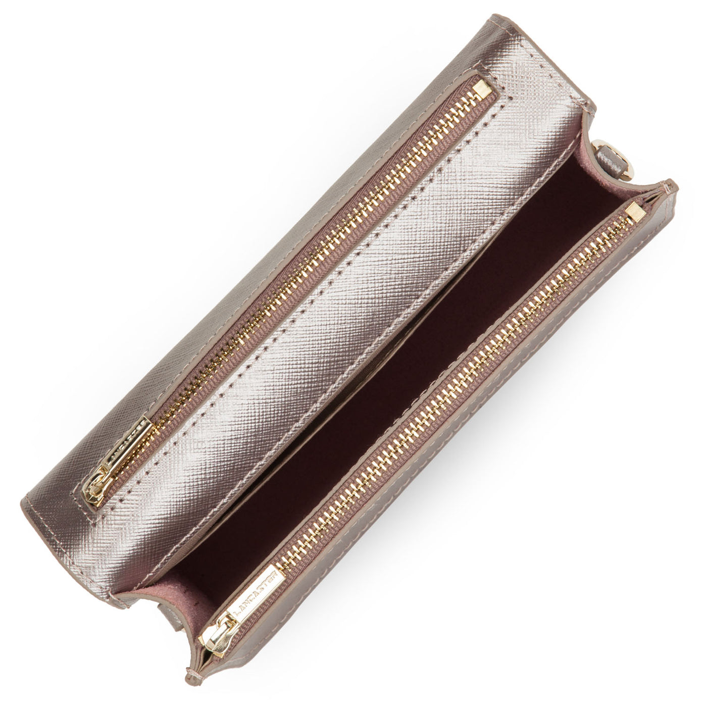 Lancaster Saffiano Signature, Accesorio De Viaje-Billetera Unisex Adultos, Noir, Talla Única