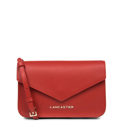petit sac trotteur - saffiano signature #couleur_rouge