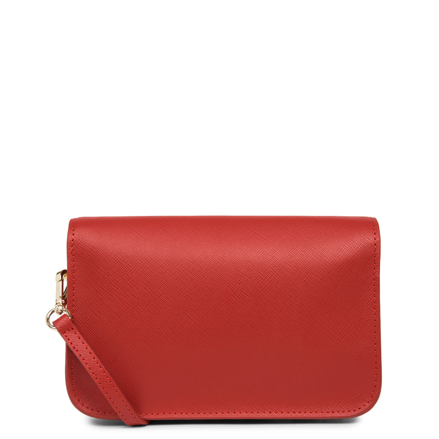 petit sac trotteur - saffiano signature #couleur_rouge