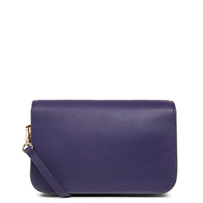 petit sac trotteur - saffiano signature #couleur_violet