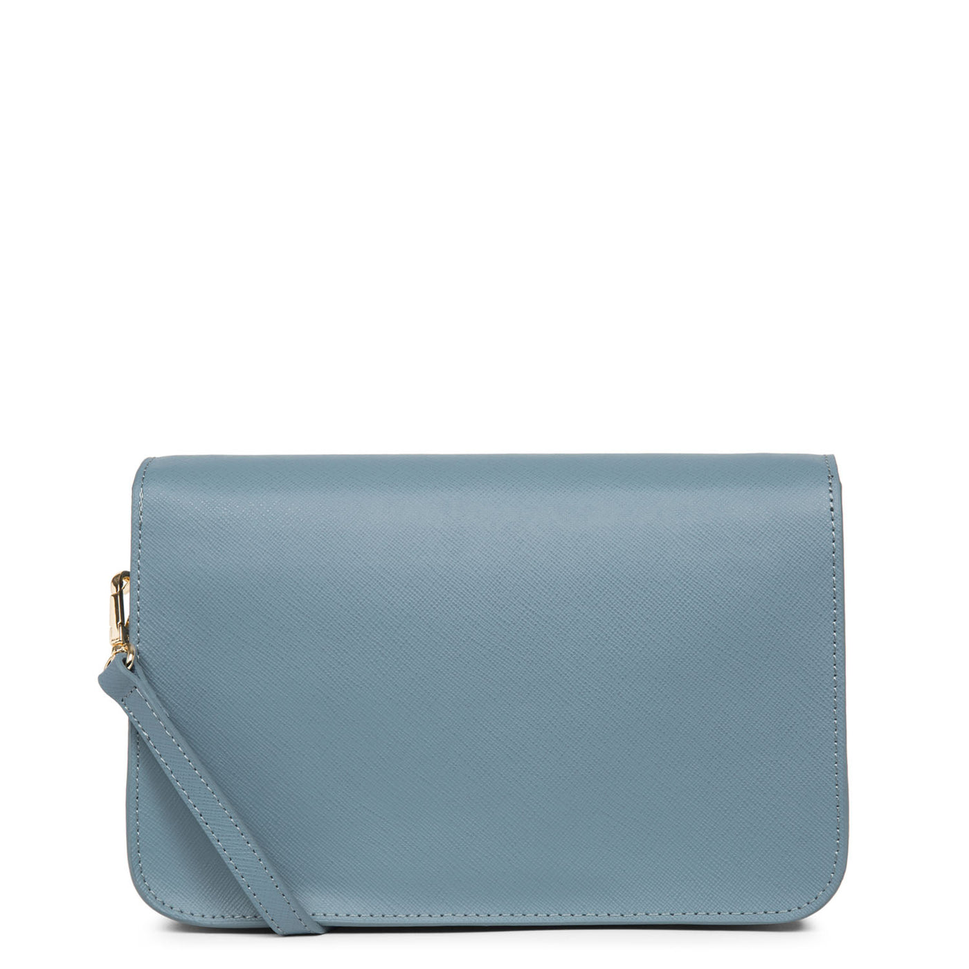 sac trotteur - saffiano signature #couleur_bleu-ardoise