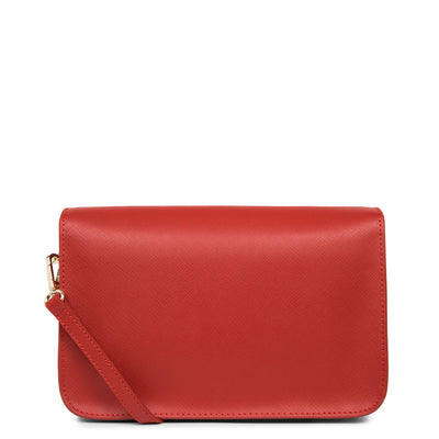 sac trotteur - saffiano signature #couleur_rouge
