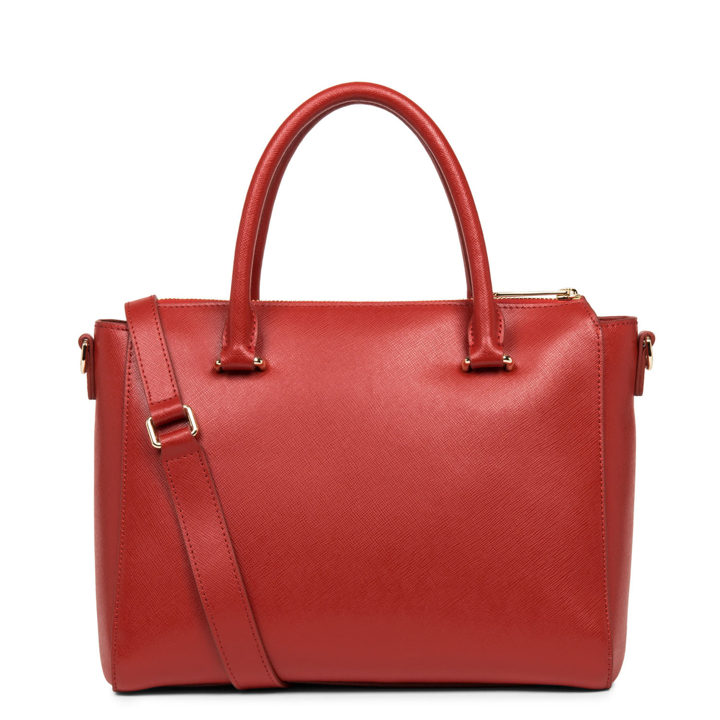 sac à main - saffiano signature #couleur_rouge