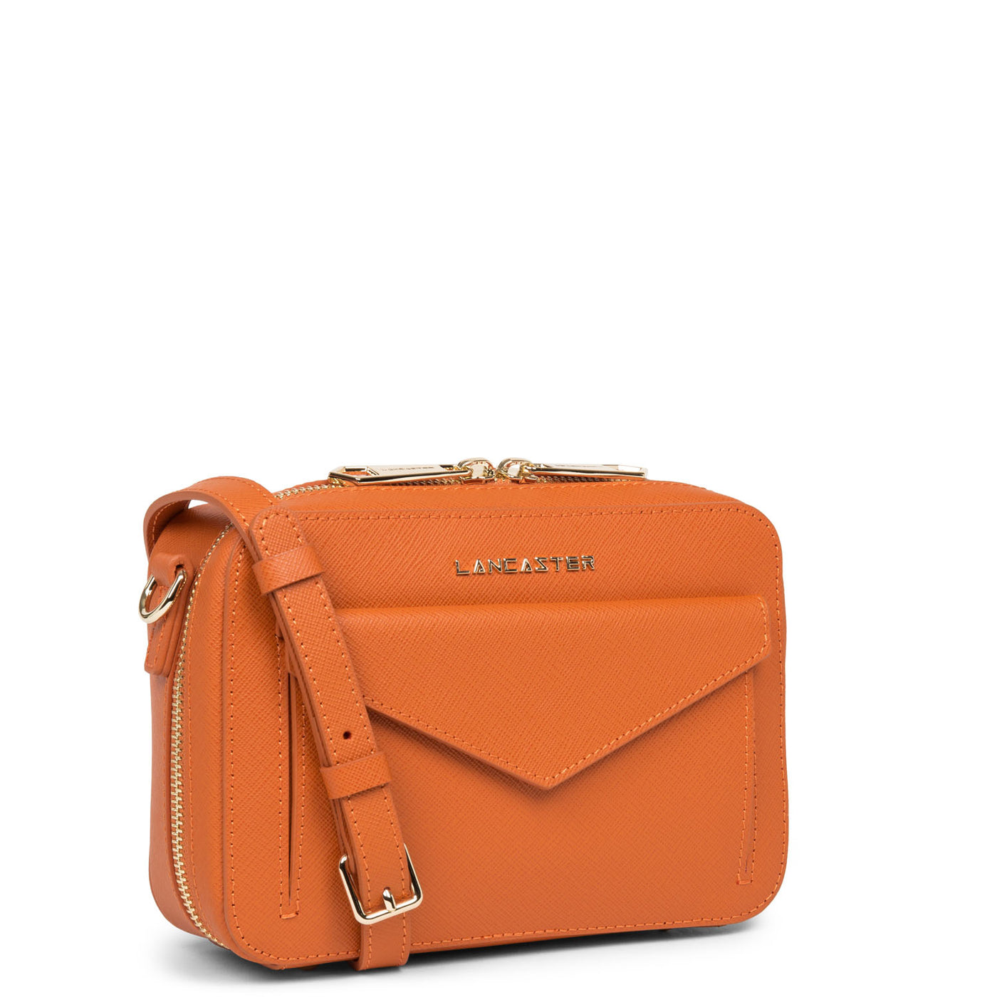 sac trotteur - saffiano signature #couleur_orange