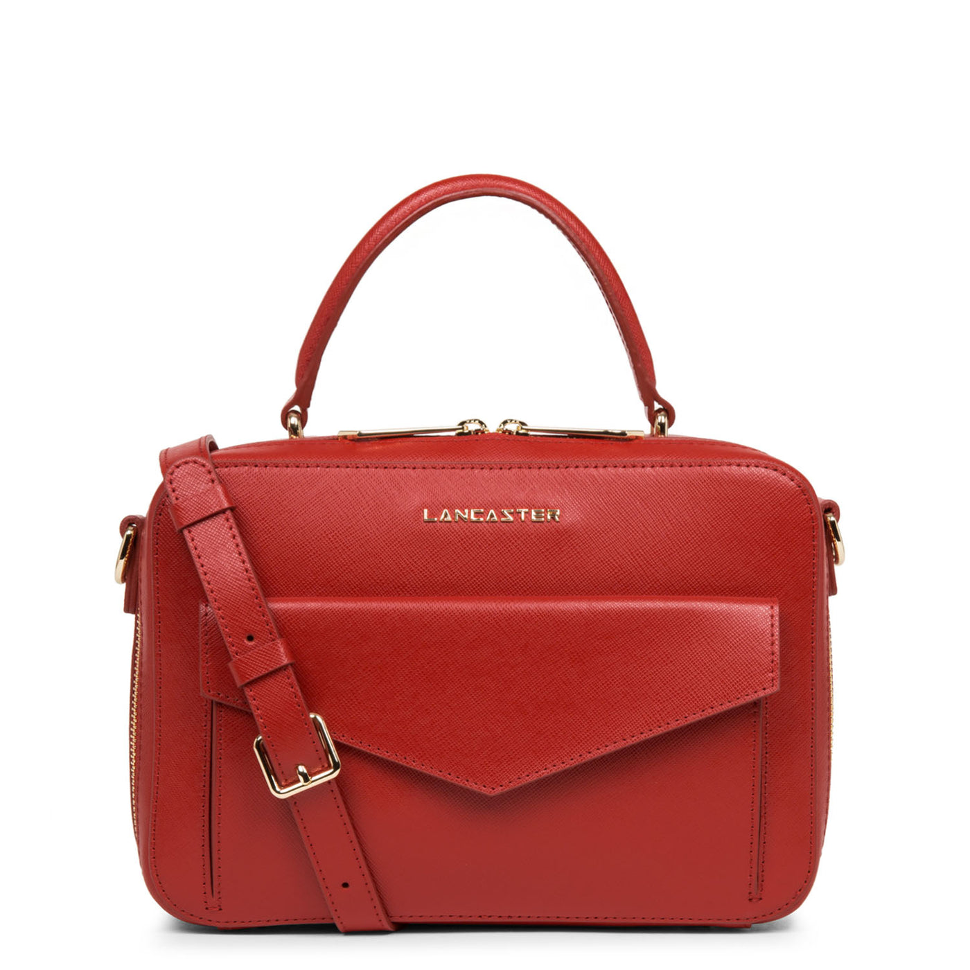 sac à main - saffiano signature #couleur_rouge