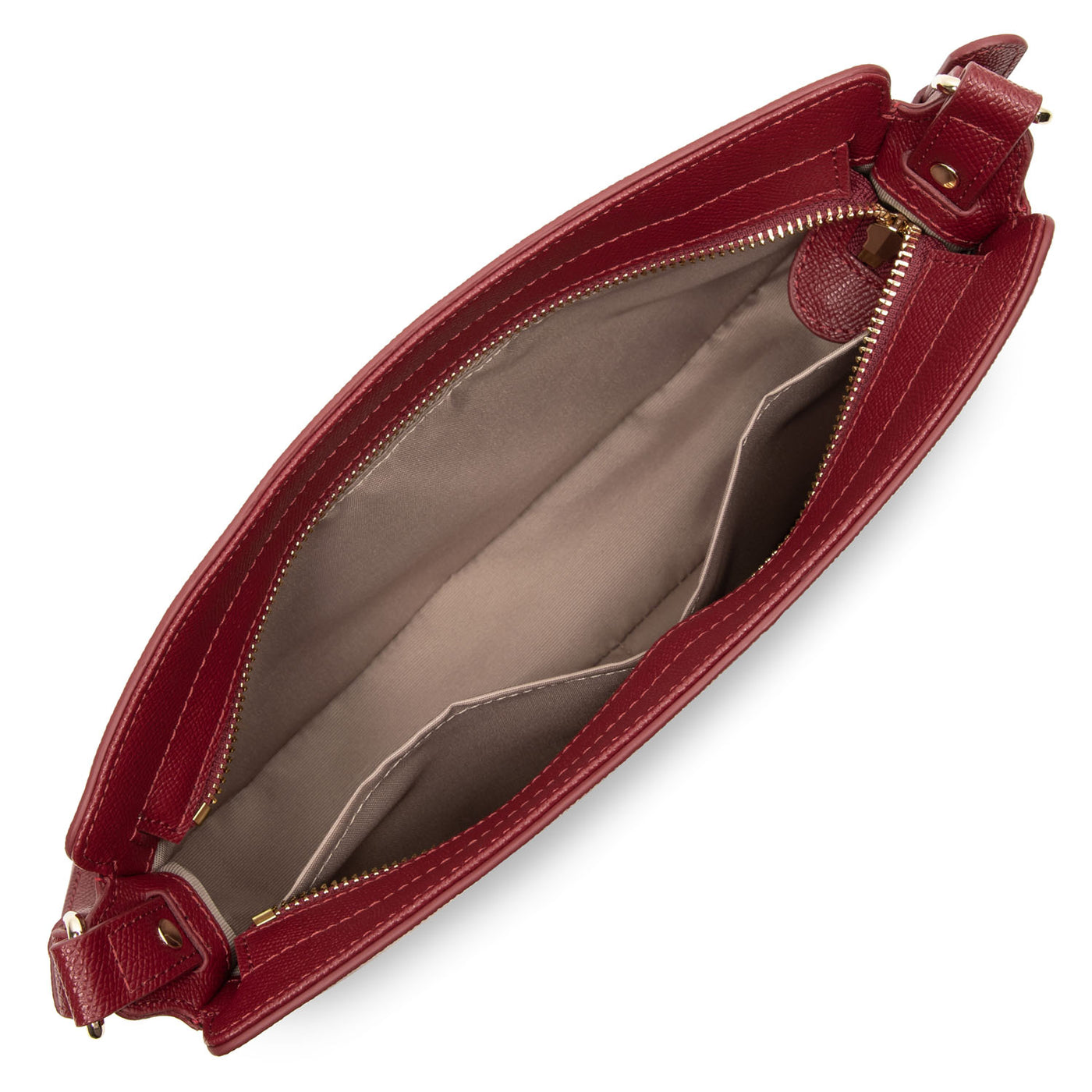sac baguette - delphino #couleur_carmin