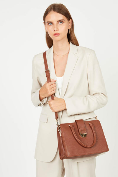 sac à main - delphino #couleur_cognac