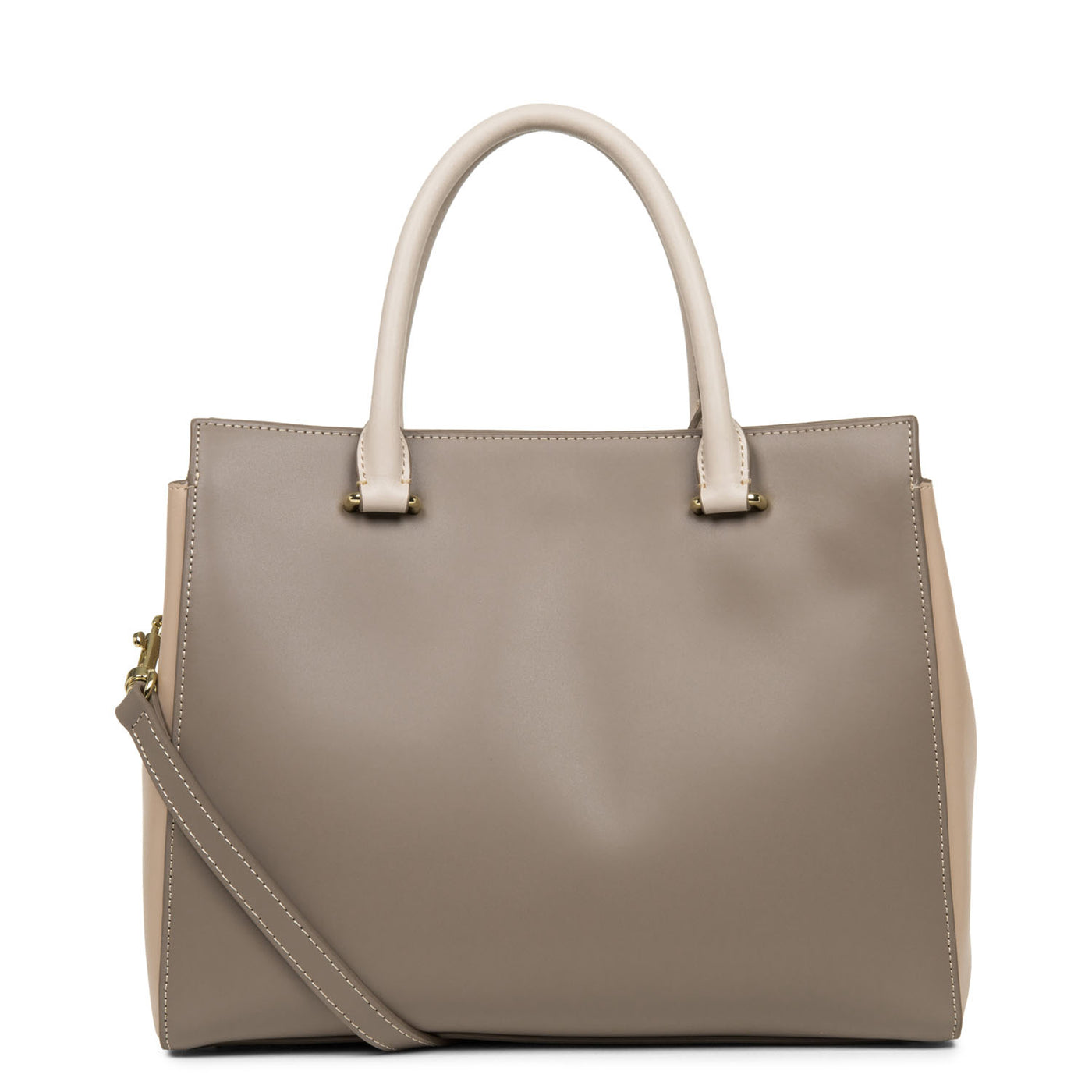 sac à main - smooth or #couleur_taupe-nude-fonce-galet-rose