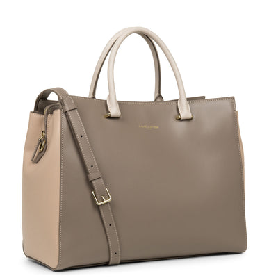 sac cabas main - smooth or #couleur_taupe-nude-fonce-galet-rose
