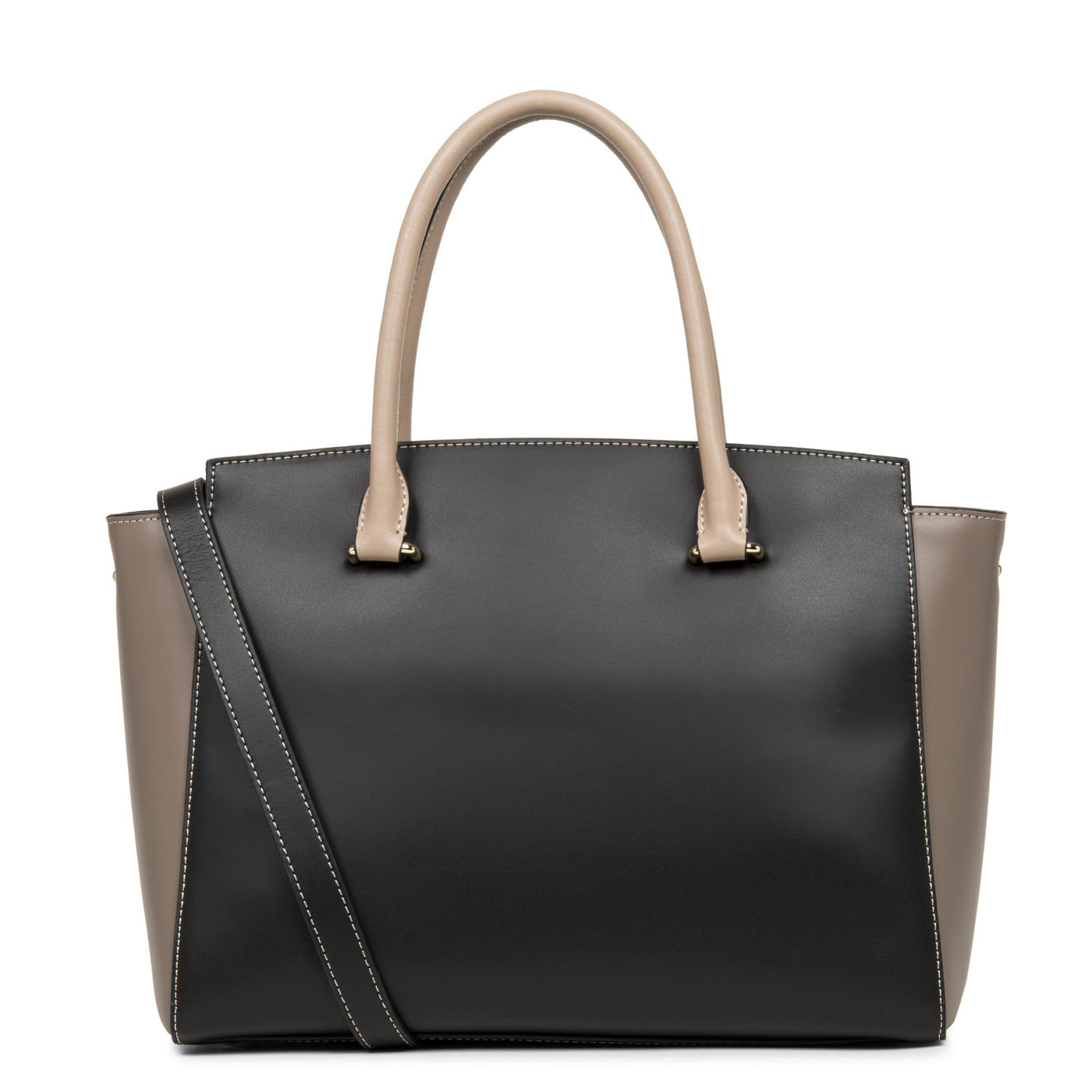 sac à main - smooth or #couleur_noir-taupe-nude-fonce