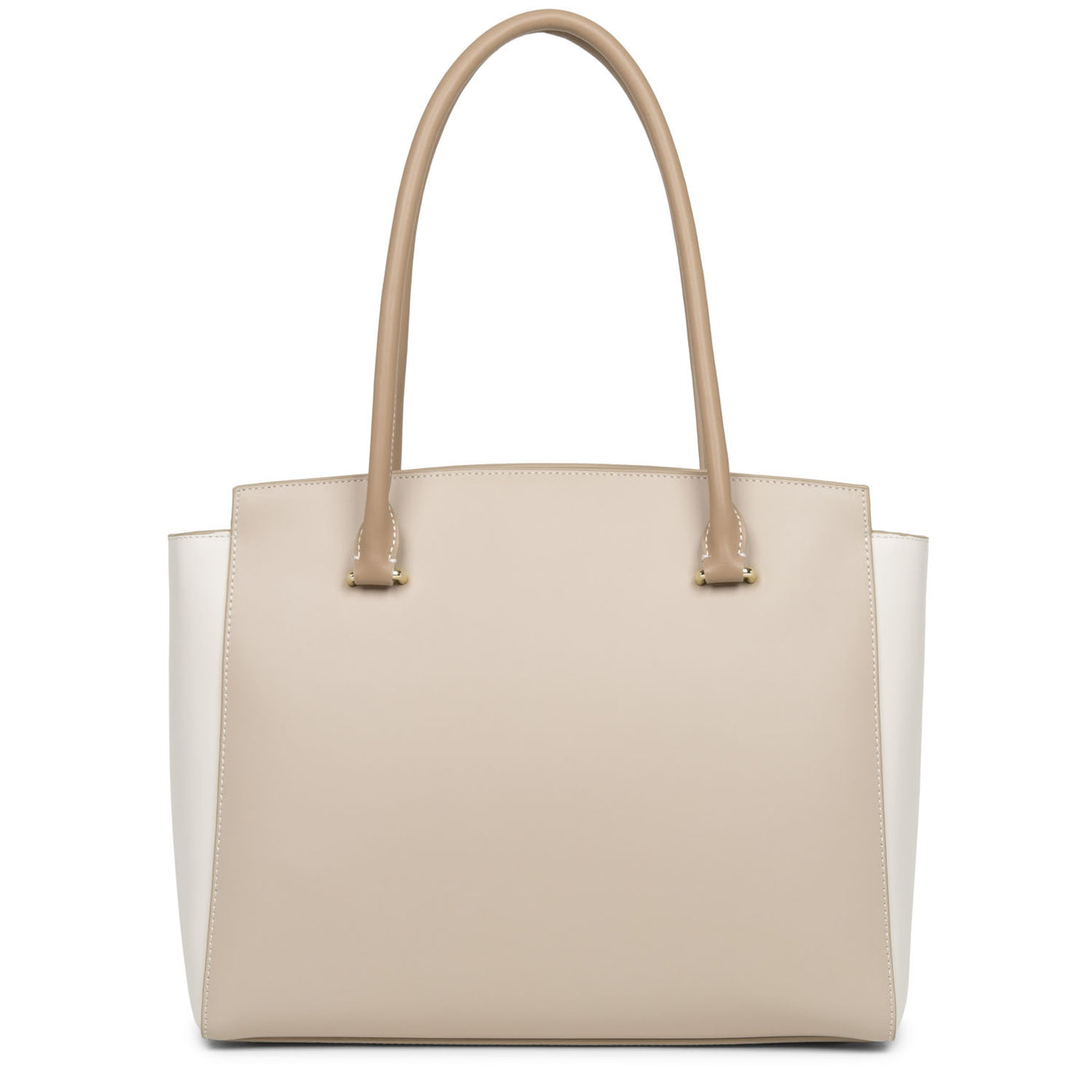 sac cabas épaule - smooth or #couleur_galet-ros-cru-nude