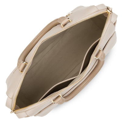sac à main - smooth or #couleur_galet-ros-cru-nude