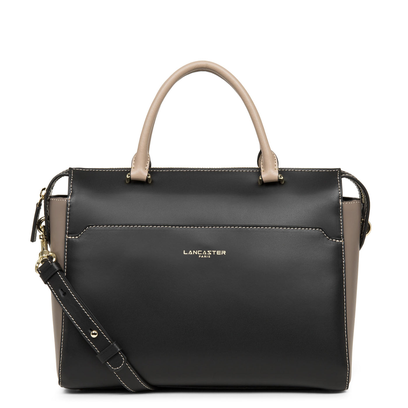 sac à main - smooth or #couleur_noir-taupe-nude-fonce