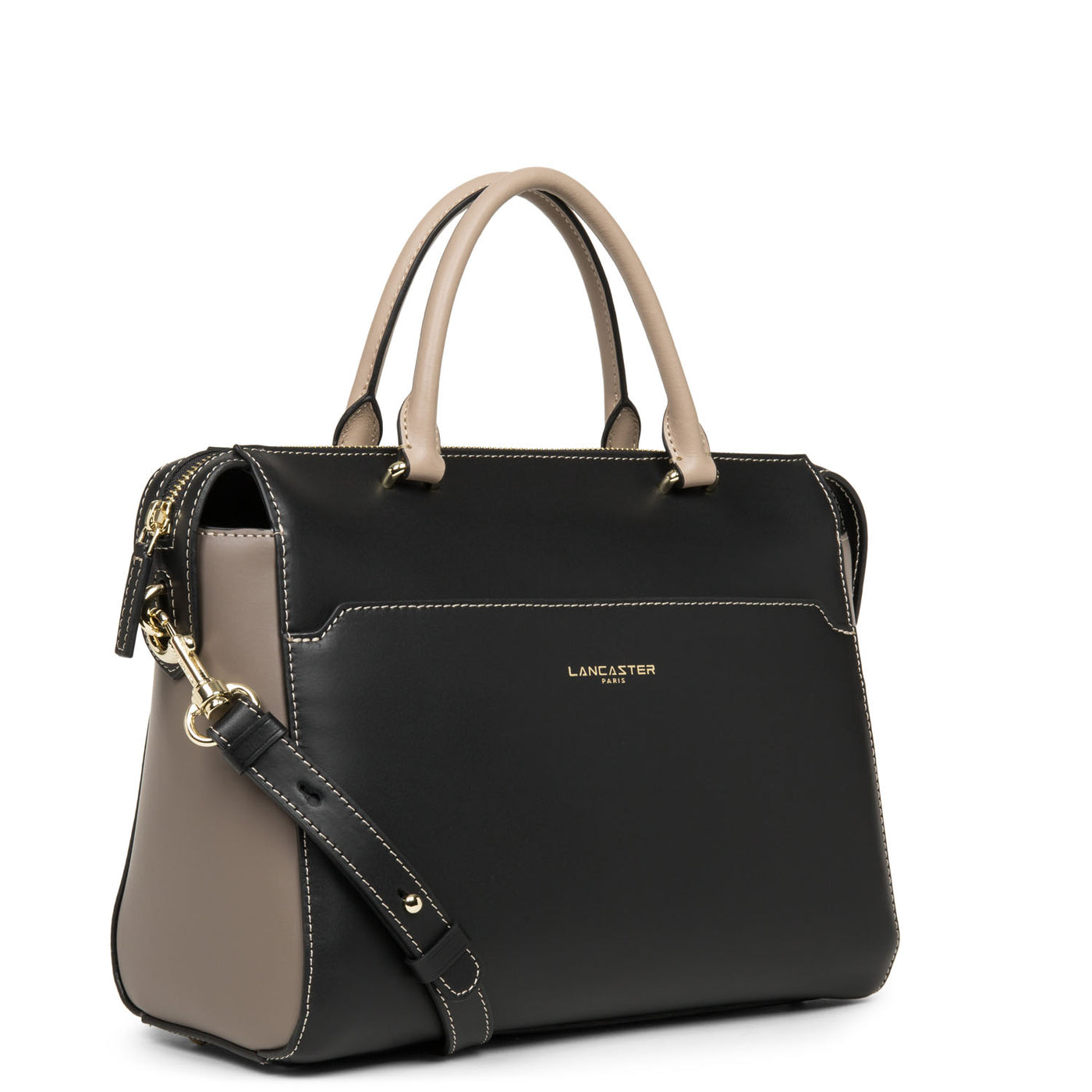 sac à main - smooth or #couleur_noir-taupe-nude-fonce