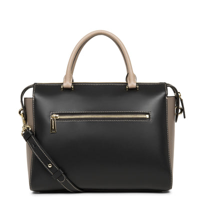 sac à main - smooth or #couleur_noir-taupe-nude-fonce