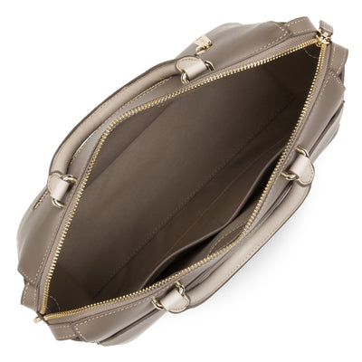 sac à main - smooth or #couleur_taupe-nude-fonce-galet-rose
