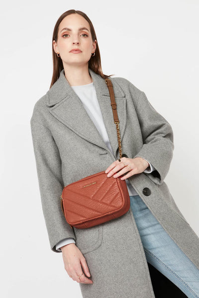 petit sac trotteur - wild matelassé #couleur_corail
