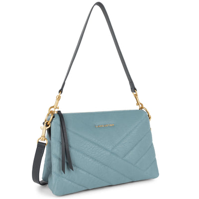 pochette - wild matelassé #couleur_bleu-cendre