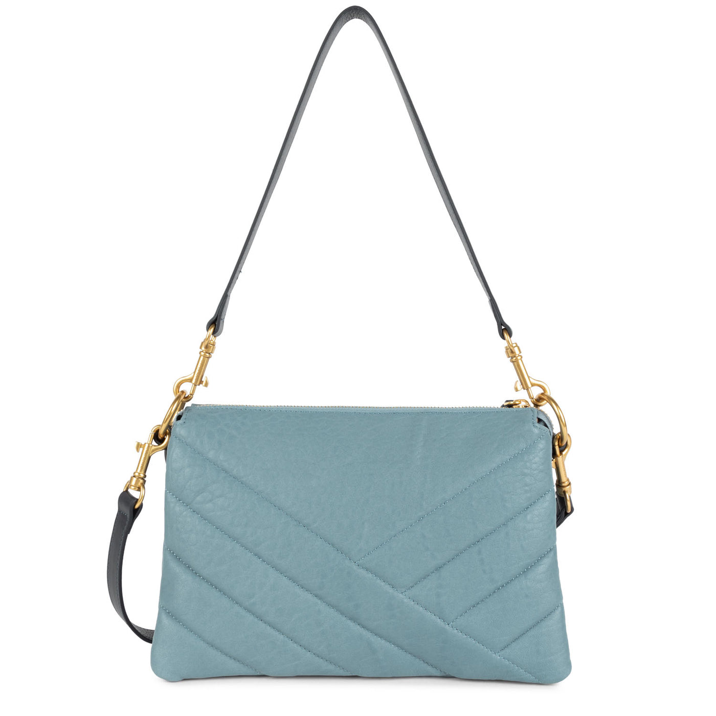 pochette - wild matelassé #couleur_bleu-cendre