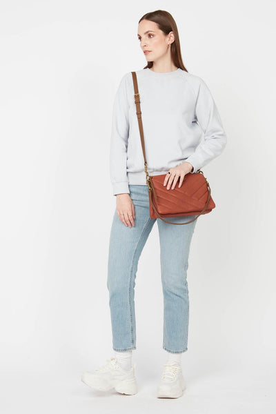 pochette - wild matelassé #couleur_corail