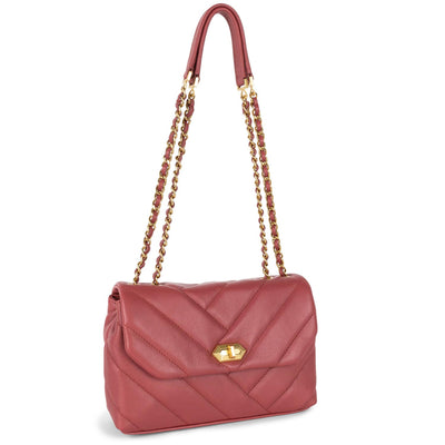 sac trotteur - soft matelassé #couleur_framboise