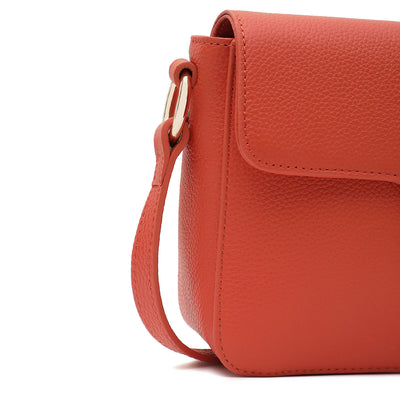 petit sac trotteur - foulonné milano #couleur_orange