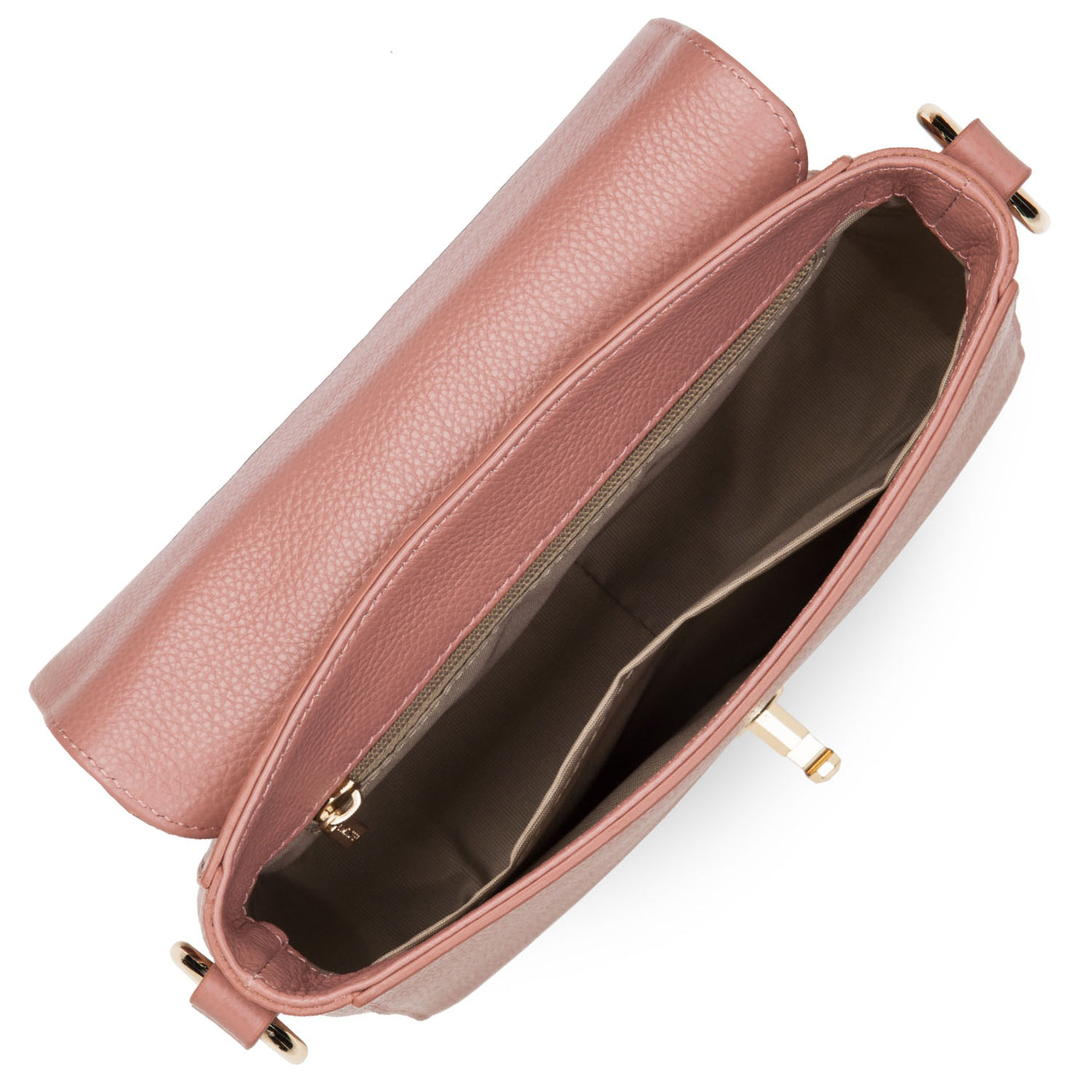 petit sac trotteur - foulonné milano #couleur_rose-cendre