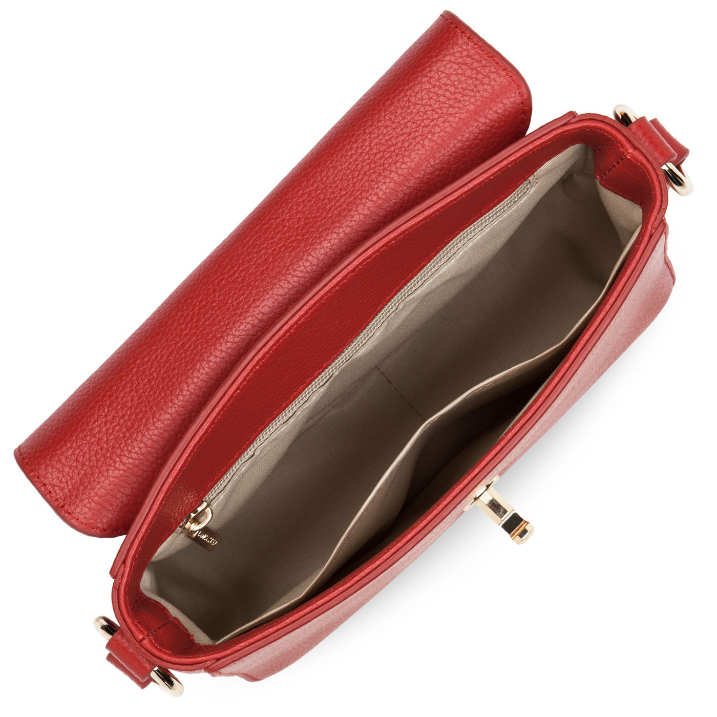 petit sac trotteur - foulonné milano #couleur_rouge