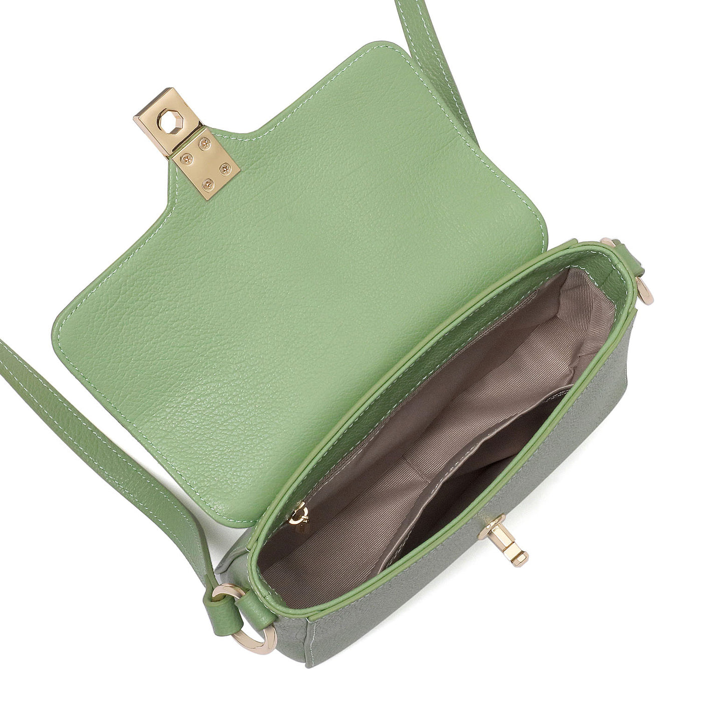 petit sac trotteur - foulonné milano #couleur_vert-amande