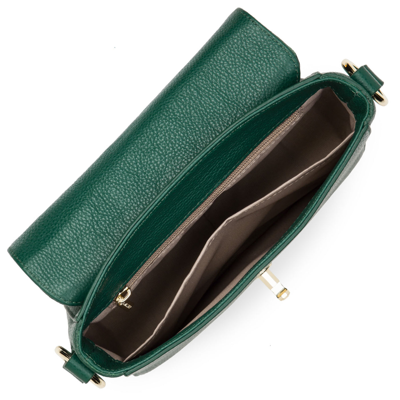 petit sac trotteur - foulonné milano #couleur_vert-paon