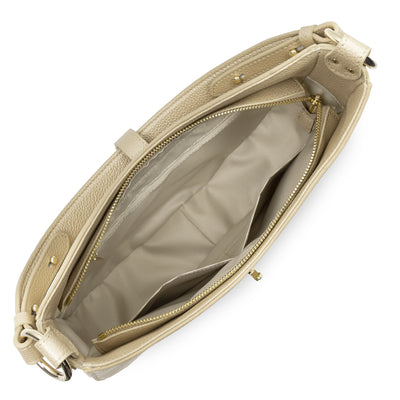 grand sac besace - foulonné milano #couleur_champagne