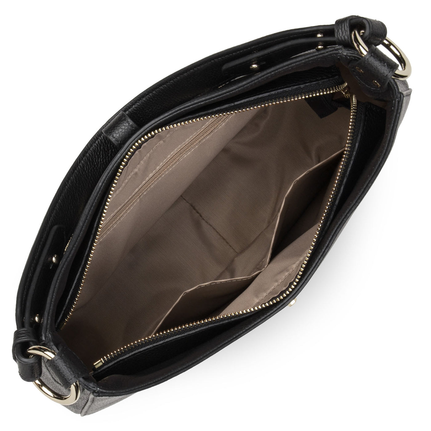 grand sac besace - foulonné milano #couleur_noir