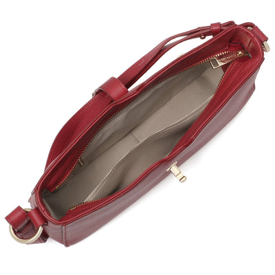 sac baguette - foulonne milano #couleur_rouge
