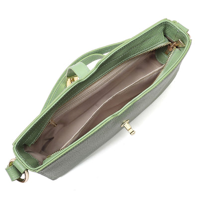 sac baguette - foulonne milano #couleur_vert-amande