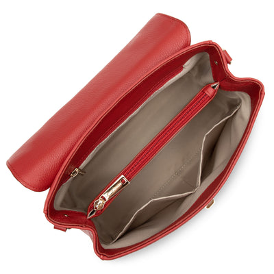sac à main - foulonné milano #couleur_rouge