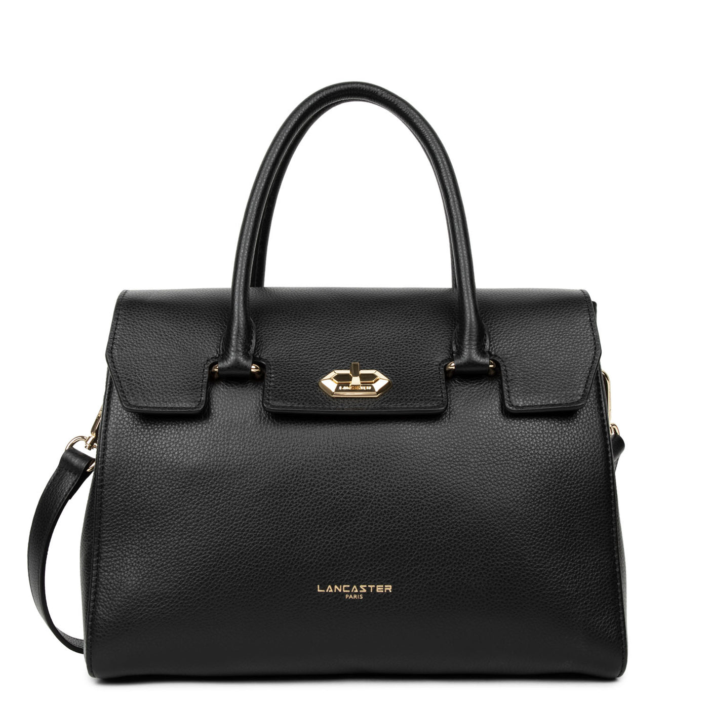 grand sac à main - foulonné milano #couleur_noir