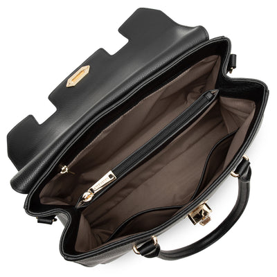 grand sac à main - foulonné milano #couleur_noir
