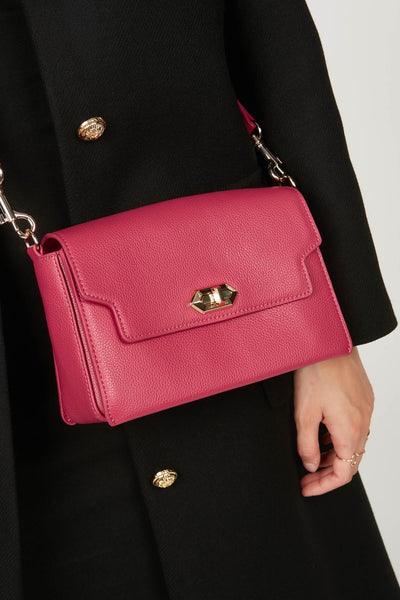 sac trotteur - foulonné milano #couleur_fuxia