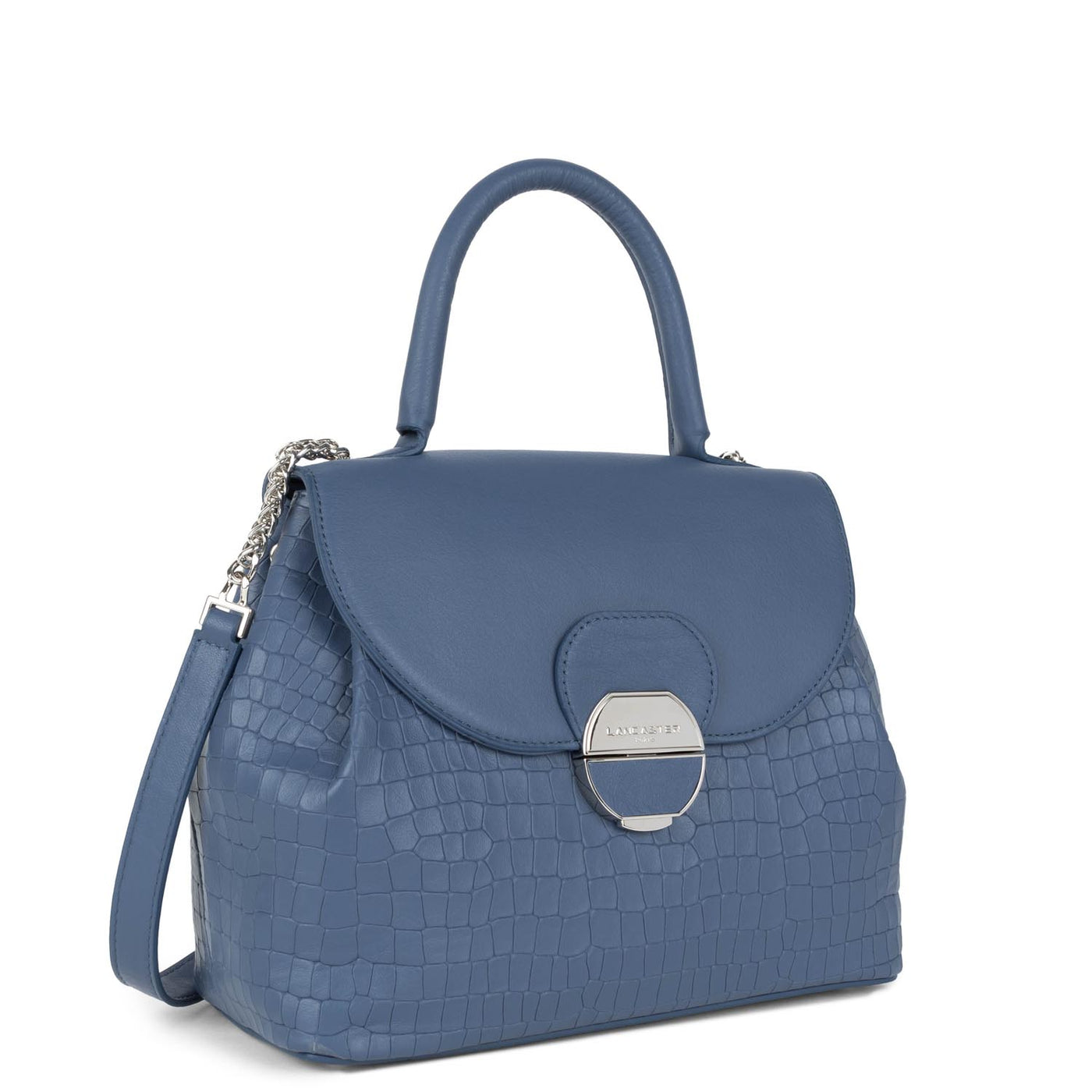 sac à main - pia #couleur_bleu-croco