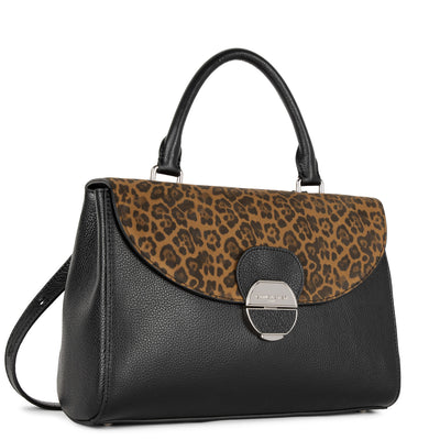 sac à main - foulonne pia #couleur_noir-lopard