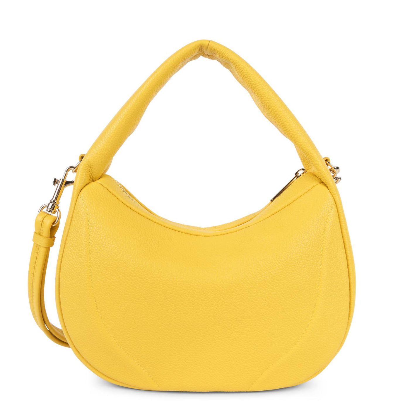 sac à main - foulonné cerceau #couleur_jaune