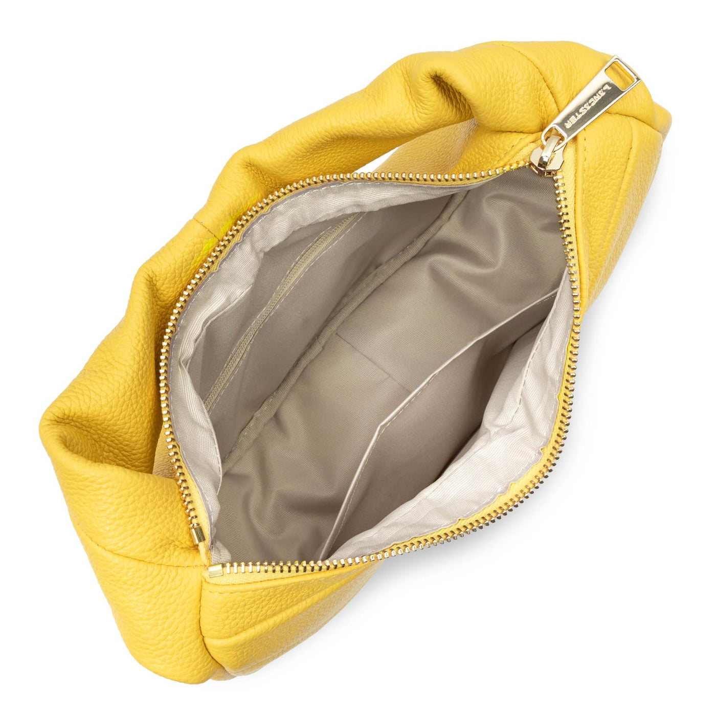 sac à main - foulonné cerceau #couleur_jaune