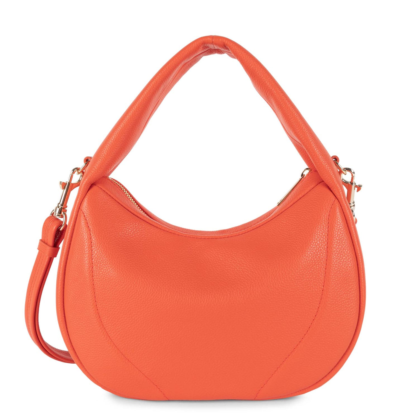 sac à main - foulonné cerceau #couleur_orange