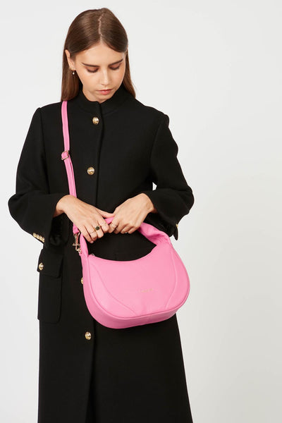 sac à main - foulonné cerceau #couleur_rose