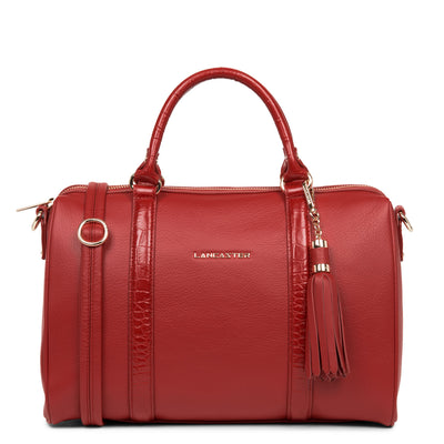 grand sac polochon - mademoiselle ana #couleur_rouge-croco