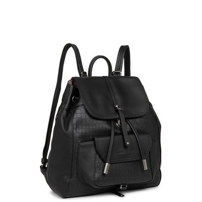 sac à dos - soft vintage nova #couleur_noir-croco